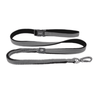 Doco Vario Easy Snap Bungee Dog Leash (Color: Grey, size: small)