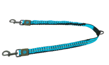 Doco Vario Bungee Coupler Dog Leash (Color: Turquoise, size: small)