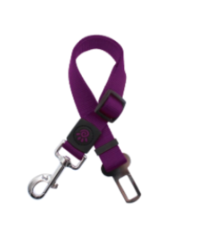 Doco Signature Dog Nylon Car Safety Belt (Color: Purple, size: 17-25.5 in (Adjustable))