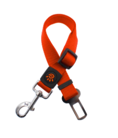 Doco Signature Dog Nylon Car Safety Belt (Color: Safety Orange, size: 17-25.5 in (Adjustable))