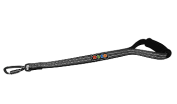 Doco Vario Ergocurve Reflective Dog Leash  - 1000Lb Heavy Duty (Color: Grey, size: 1 x 20in)