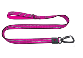 Doco Vario Reflective Dog Leash - 1000 Lbs Heavy Duty (Color: Raspberry Pink, size: large)