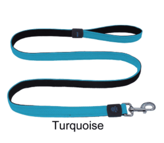 Doco Puffy Mesh Dog Leash (Color: Turquoise, size: XS)