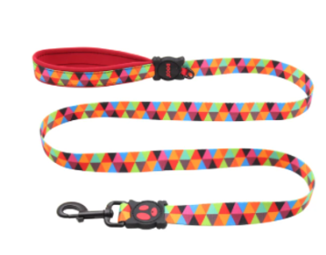 Doco Loco Dog Leash - 5Ft (Color: Triangles, size: small)