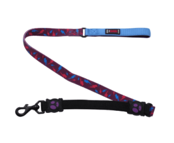 Doco 4Ft Loco Shock Absorbing Bungee Dog Leash (Color: Thunder Wonder, size: large)