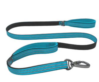 Doco Vario Double Handle Walking/Traffic Dog Leash (Color: Turquoise, size: large)