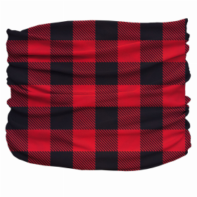 Buffalo Plaid Pup Scruff (Color: Red,Black, size: XS)