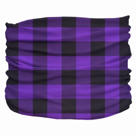 Buffalo Plaid Pup Scruff (Color: Purple,Black, size: large)