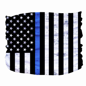 Thin Blue Line Pup Scruff (Color: Blue,Black,White, size: XS)