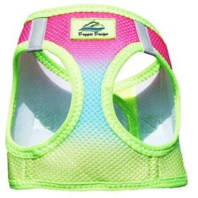 American River Choke Free Dog Harness Ombre Collection (Color: Rainbow, size: X-Large)