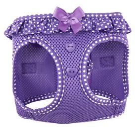 American River Choke Free Dog Harness Polka Dot Collection (Color: Paisley Purple Polka Dot, size: XX-Small)