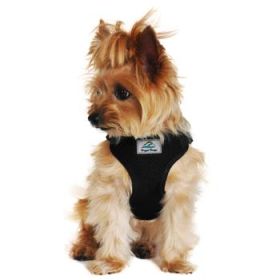 Wrap and Snap Choke Free Dog Harness by Doggie Design (Color: Black, size: X-Small)