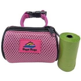 American River Dog Poop Bag Holder (Color: Candy Pink, size: One Size)