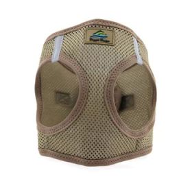 American River Solid Ultra Choke Free Dog Harness (Color: Fossil Brown, size: medium)