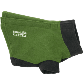 Highline Fleece Dog Coat (Color: Two Tone Green, size: Size 22)