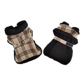 Sherpa Lined Dog Harness Coat (Color: Lined Dog Harness Coat, size: X-Small)