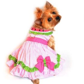 Watermelon Dog Harness Dress by Doggie Design (size: X-Small)